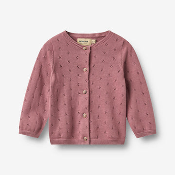 Wheat Main Strikket Cardigan Maia Cardigan 9705 warm lilac