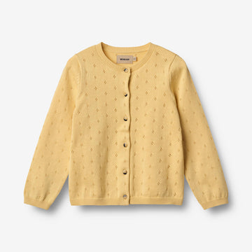 Wheat Main Strikket Cardigan Maia Cardigan 9425 golden yellow