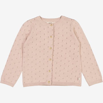 Wheat Main  Strikket Cardigan Maia Knitted Tops 1356 pale lilac
