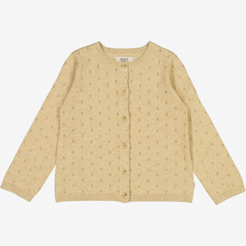 Wheat Main  Strikket Cardigan Maia Knitted Tops 9306 seeds melange