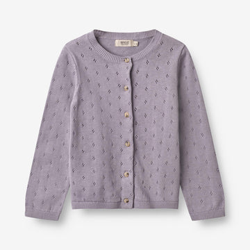 Wheat Main  Strikket Cardigan Maia Knitted Tops 1346 lavender
