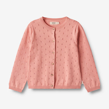 Wheat Main  Strikket Cardigan Maia Knitted Tops 2509 rosette