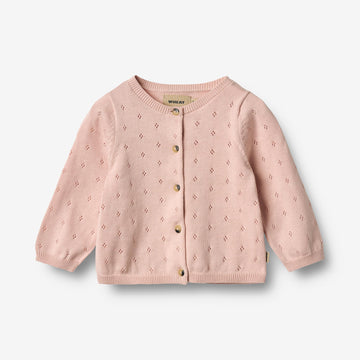 Wheat Main Strikket Cardigan Maia Cardigan 2400 powder