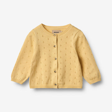 Wheat Main Strikket Cardigan Maia Cardigan 9425 golden yellow