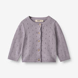 Wheat Main  Strikket Cardigan Maia | Baby Knitted Tops 1346 lavender