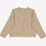 Wheat Strikket Cardigan Mille Knitted Tops 1096 warm stone