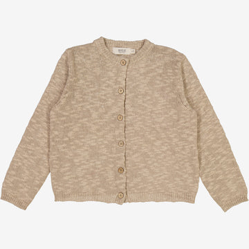 Wheat Main  Strikket Cardigan Mille Knitted Tops 1096 warm stone