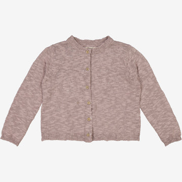 Wheat Main  Strikket Cardigan Mille Knitted Tops 1494 purple dove