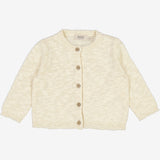 Wheat Main  Strikket Cardigan Mille | Baby Knitted Tops 3129 eggshell 