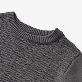 Wheat Main Strikket Genser Borris Knitted Tops 1201 stormy blue