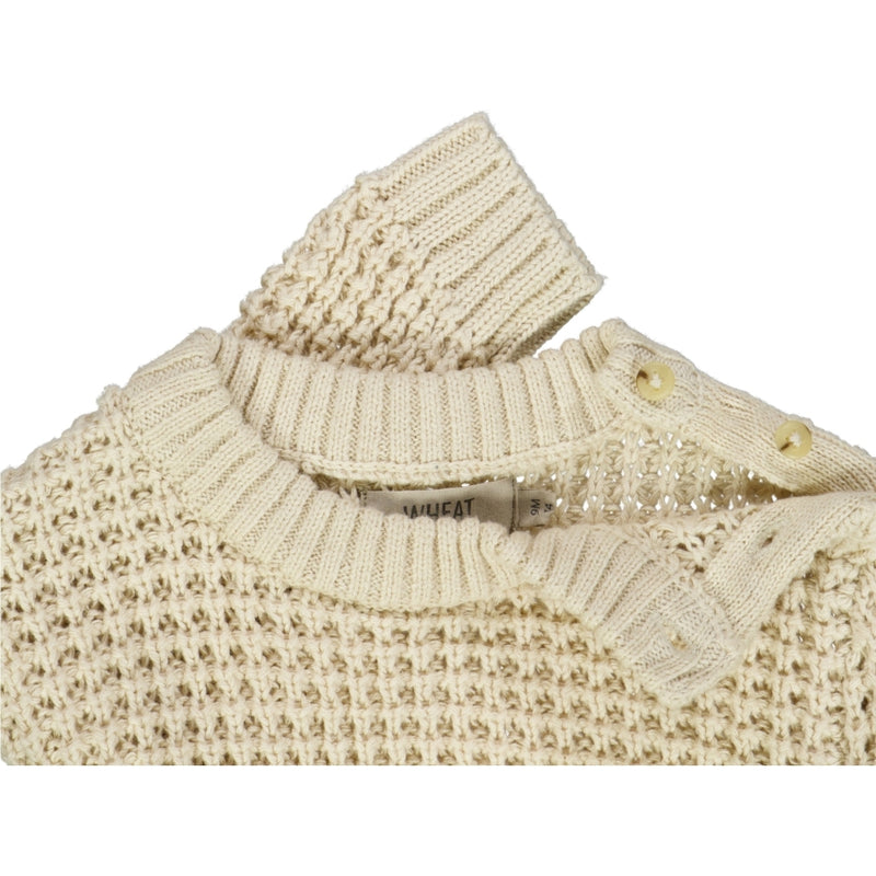 Wheat Main Strikket Genser Charlie Knitted Tops 1101 cloud melange