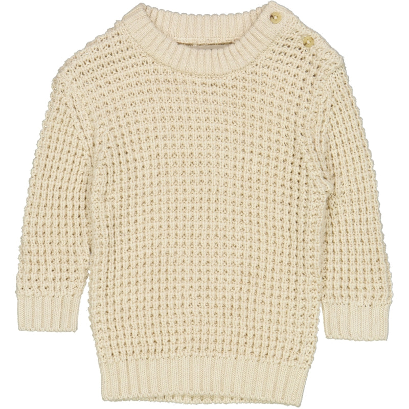 Wheat Main Strikket Genser Charlie Knitted Tops 1101 cloud melange