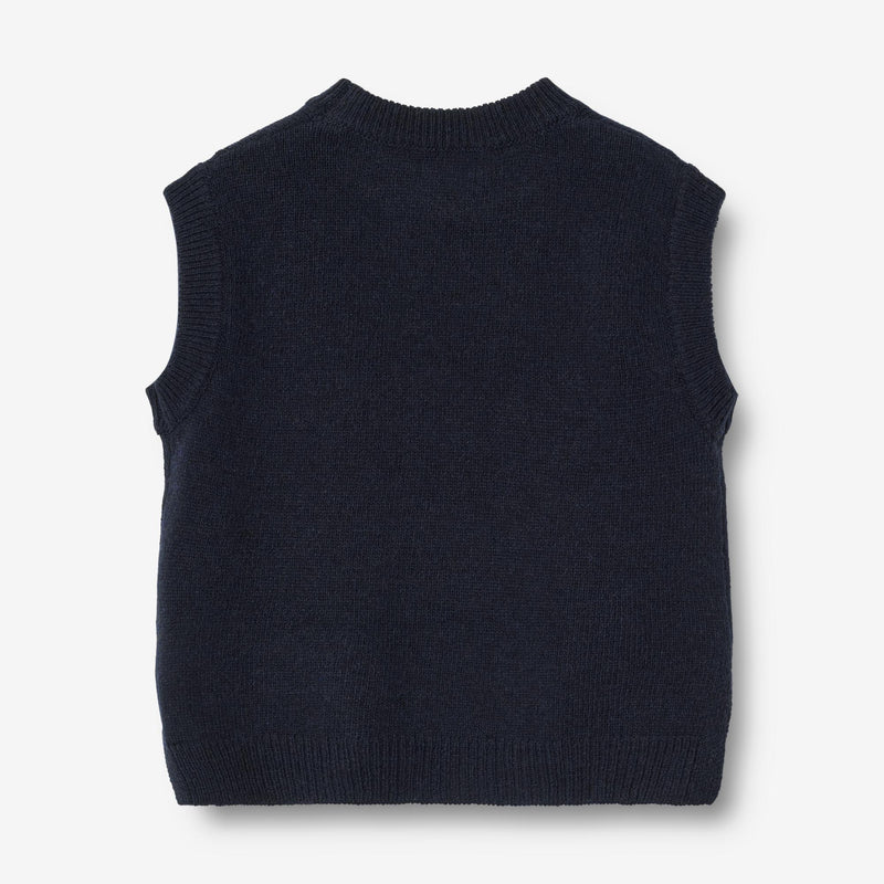 Wheat Main Strikket Genser Cuba Knitted Tops 1432 navy