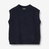 Wheat Main Strikket Genser Cuba Knitted Tops 1432 navy