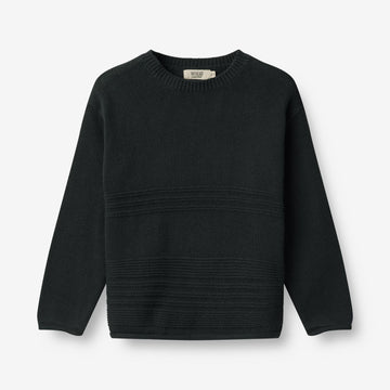 Wheat Main  Strikket Genser Gunnar Knitted Tops 1432 navy
