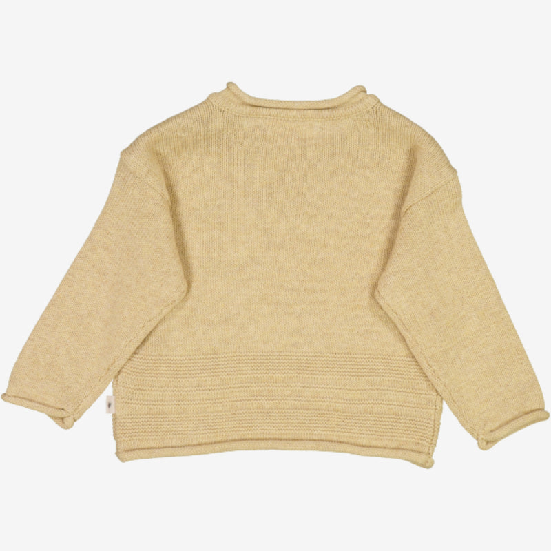 Wheat Strikket Genser Gunnar | Baby Knitted Tops 9306 seeds melange