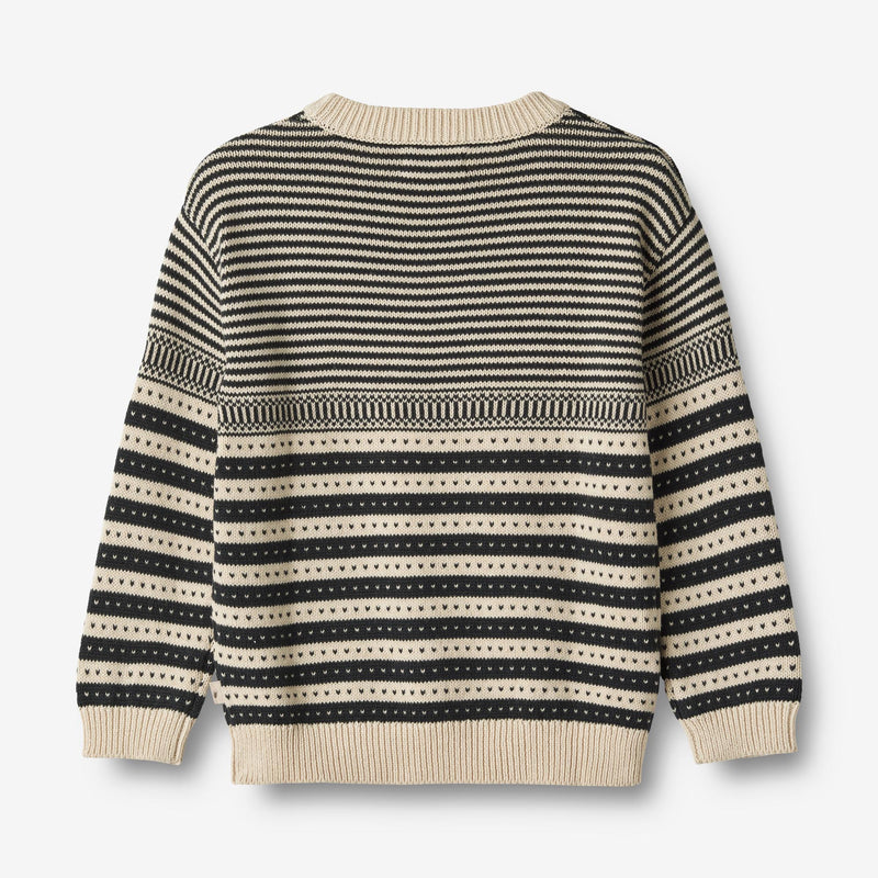 Wheat Main  Strikket Genser Janus Knitted Tops 1432 navy