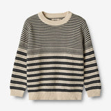 Wheat Main  Strikket Genser Janus Knitted Tops 1432 navy