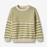 Wheat Main  Strikket Genser Janus Knitted Tops 4122 sage