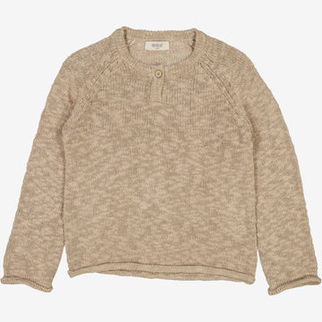 Wheat Main  Strikket Genser Kaj Knitted Tops 1096 warm stone
