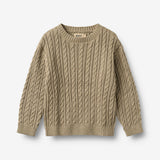 Wheat Main Strikket Genser L/S Oliver Pullover 0070 gravel