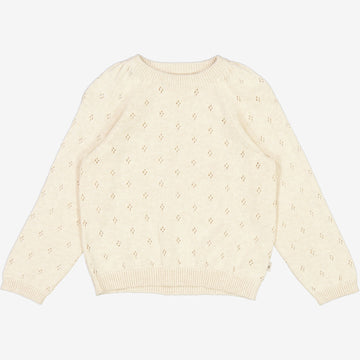 Wheat Main  Strikket Genser Mira Knitted Tops 1101 cloud melange