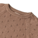 Wheat Main  Strikket Genser Mira Knitted Tops 3004 cocoa brown