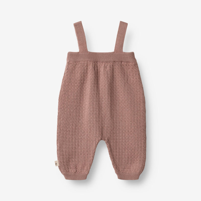 Wheat Main  Strikket Jumpsuit Sinna | Baby Suit 1349 lavender rose