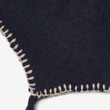 Wheat Outerwear Strikket Lue Pompom Accessory 1432 navy