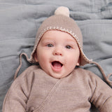 Wheat Outerwear Strikket Lue Pompom Accessory 9711 grey moon