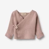 Wheat Main Strikket Omslagskjole L/S Siva Cardigan 1135 dry rose