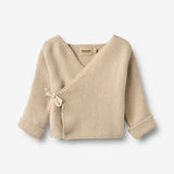 Wheat Main Strikket Omslagskjole L/S Siva Cardigan 3191 offwhite