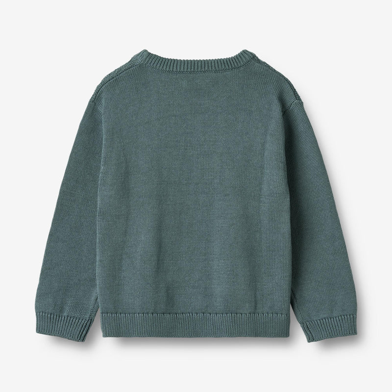 Wheat Main Strikket Pullover Borris Knitted Tops 1460 stormy weather