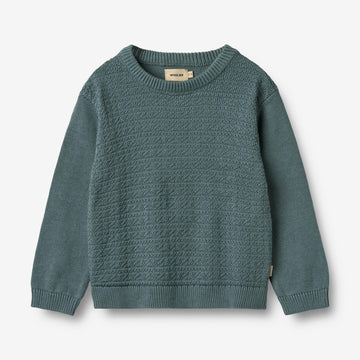 Wheat Main Strikket Pullover Borris Knitted Tops 1460 stormy weather