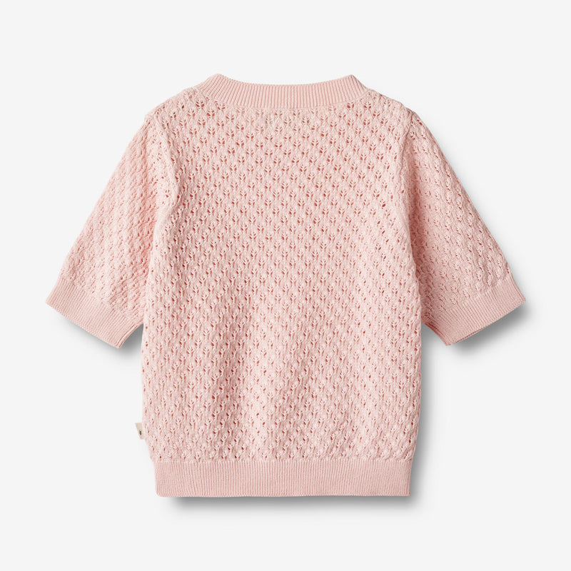 Wheat Main  Strikket Topp S/S Alva Knitted Tops 2281 rose ballet