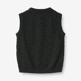 Wheat Main  Strikket Vest Bobby Knitted Tops 1432 navy