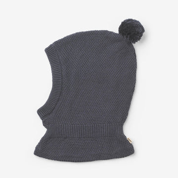 Wheat Outerwear Strikket balaklava Pomi Accessory 1292 greyblue