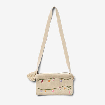 Wheat Main Strikket broderi clutch Accessory 3191 offwhite