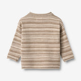Wheat Main Strikket genser Gunnar Knitted Tops 9574 warm sand stripe