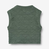 Wheat Main Strikket vest Bobby Knitted Tops 9550 duck green