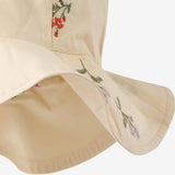 Wheat Main Sun Hat Daisy Accessory 9644 ivory embroidery flowers
