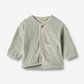 Wheat Main Svette Cardigan Toto Knitted Tops 0224 melange grey