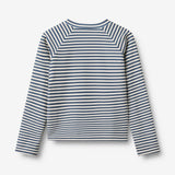 Wheat Main Svømme T-skjorte L/S Ada T-Shirt 1048 blue stripe