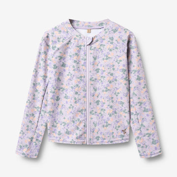 Wheat Main Svømme T-skjorte L/S Ada T-Shirt 9605 purple light petunias