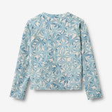 Wheat Main Svømme T-skjorte L/S Ada T-Shirt 9635 blue palm