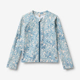 Wheat Main Svømme T-skjorte L/S Ada T-Shirt 9635 blue palm