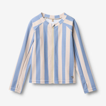 Wheat Main Svømme T-skjorte L/S Ada T-Shirt 9732 bold blue stripe