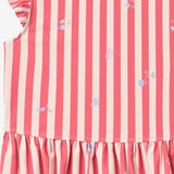 Wheat Main Svømme sett 2-delt Alma Set 9657 red stripe flowers