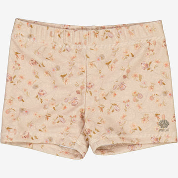 Wheat Main  Svømme shorts Niki Swimwear 1492 purple poppy flowers