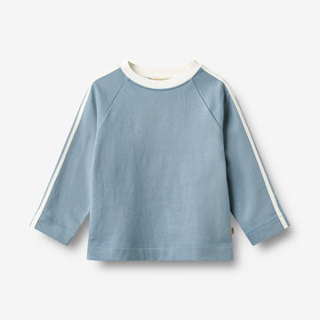 Wheat Main Sweat Bluse L/S Mikkel Blouse 1260 faded denim